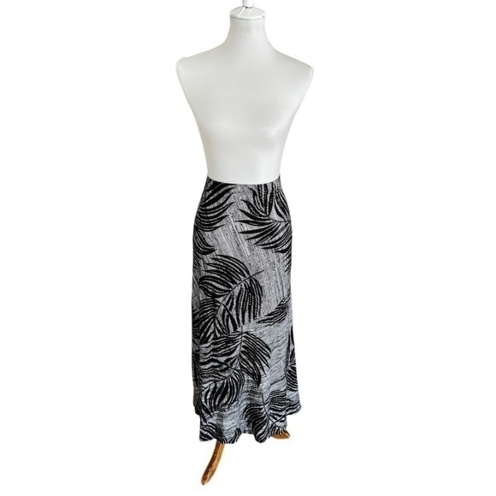 Matty M black and white maxi tropical skirt - Picture 3 of 8